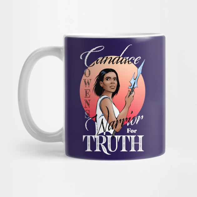 Candace Owens - Warrior for Truth, color for dark fabric by Animalistics